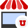 Shop front with the U logo